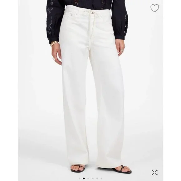 Madewell Low-Slung Baggy Jean: Airy Denim Edition Vintage Canvas Women's Sz 30 - Picture 2 of 16